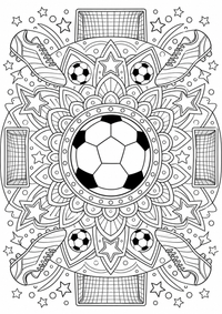 futebol ball mandala — página para colorir é uma página gratuita para colorir e imprimir em A4, com contornos pretos nítidos e áreas claras para colorir. Sem cadastro.