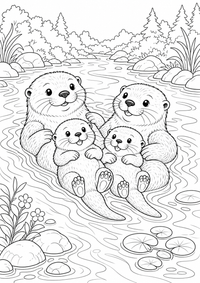 Fox e floresta animais – detalhada cena — página para colorir é uma página gratuita para colorir e imprimir em A4, com contornos pretos nítidos e áreas claras para colorir. Sem cadastro.
