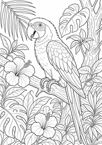 coelho família em jardim - detalhada cena — página para colorir é uma página gratuita para colorir e imprimir em A4, com contornos pretos nítidos e áreas claras para colorir. Sem cadastro.