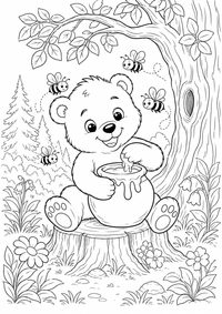 animais : Baerchen — página para colorir é uma página gratuita para colorir e imprimir em A4, com contornos pretos nítidos e áreas claras para colorir. Sem cadastro.