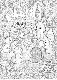 Animales waldschule búho zorro es un dibujo de animales para colorear gratis, con contornos negros claros y detalles fáciles de imprimir para niños. Abre el archivo PNG, imprímelo en A4 y úsalo en casa, en el jardín de infancia o en la escuela.