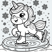 Unicornio sobre helado es un dibujo de unicornio para colorear gratis, con contornos negros claros y detalles fáciles de imprimir para niños. Abre el archivo PNG, imprímelo en A4 y úsalo en casa, en el jardín de infancia o en la escuela.