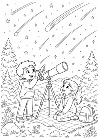 espaço aventura com planets - detalhada cena — página para colorir é uma página gratuita para colorir e imprimir em A4, com contornos pretos nítidos e áreas claras para colorir. Sem cadastro.