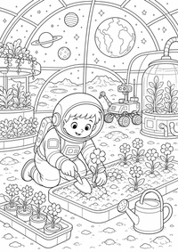 lua greenhouse — página para colorir é uma página gratuita para colorir e imprimir em A4, com contornos pretos nítidos e áreas claras para colorir. Sem cadastro.