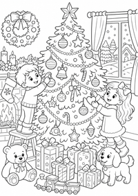 Natal árvore Natal — página para colorir é uma página gratuita para colorir e imprimir em A4, com contornos pretos nítidos e áreas claras para colorir. Sem cadastro.